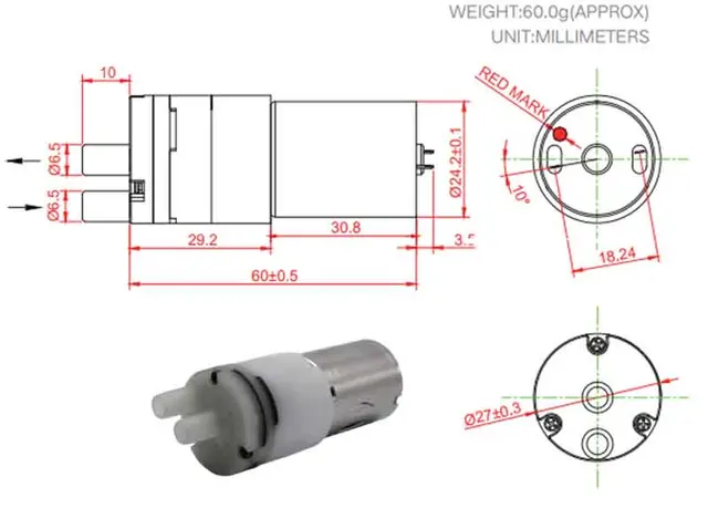 WP-370B geräuscharm kleine wasserpumpe 12V micro DC motor wasserpumpe höher  fluss korrosion beständig vakuum pumpe mini selbstansaugende - AliExpress