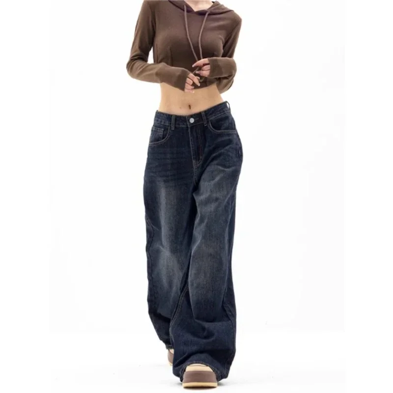 

Streetwear Oversized Jeans Women Baggy High Waist Wide Leg Denim Cargo Pants Harajuku y2k Vintage Mom Jeans Korean Style