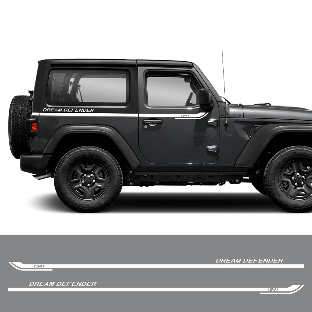 2PCS Auto Haube Abdeckung Aufkleber Für Jeep Wrangler JK JL TJ Unbegrenzte  DIY Außen Tuning Zubehör Vinyl Film Motorhaube decals