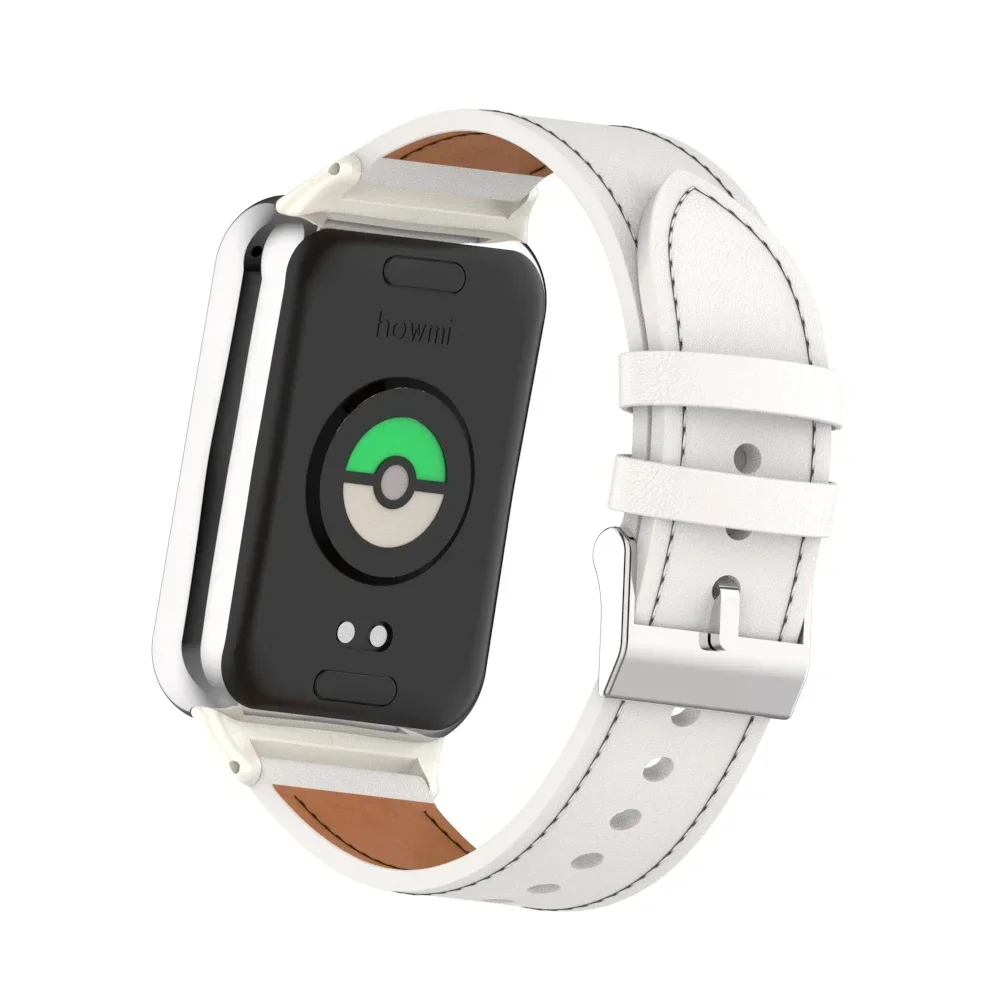 Breathable Leather Wristband - Premium Replaceable Strap Accessory 