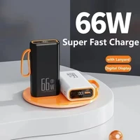 2025 NEW 30000mAh Power Bank 66W PD Fast Charging Portable Charger External Battery Pack Travel For iPhone Huawei Samsung 2