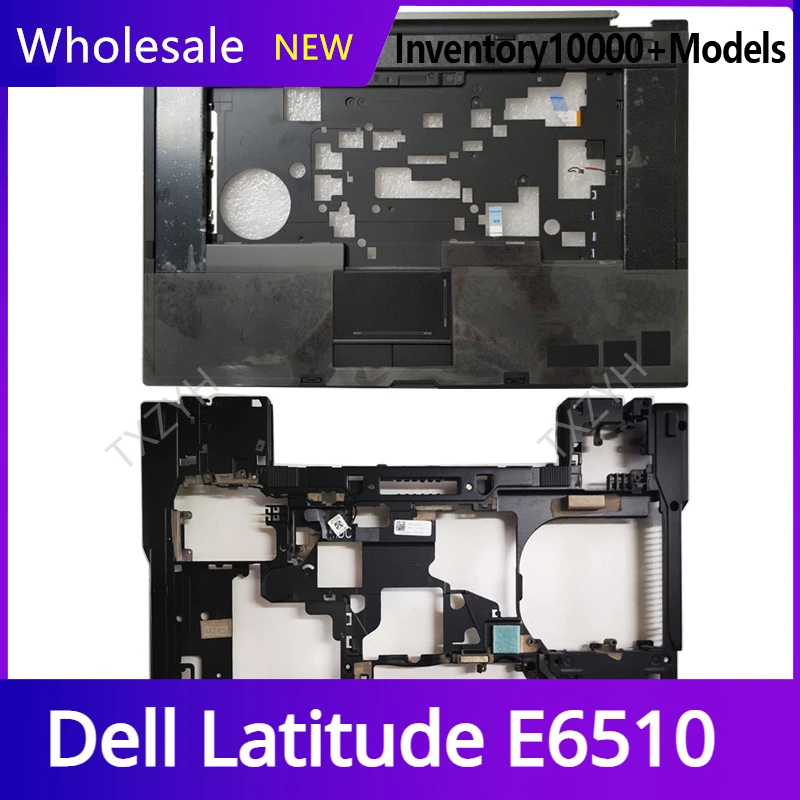 

For Dell Latitude E6510 Laptop LCD back cover Front Bezel Hinges Palmrest Bottom Case A B C D Shell 0KR67M 0KV9KM Black