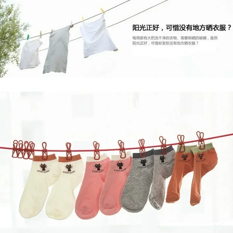 Convenience Portable Belt Clip Clothesline Travel Portable Retractable Tools Windproof Clothesline Accessories Supplies