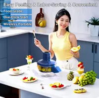 Éplucheur de fruits électrique automatique, Machine à éplucher intelligente, Portable, sans fil, pour raisin, tomate, ail, pour la cuisine rapide à domicile 5