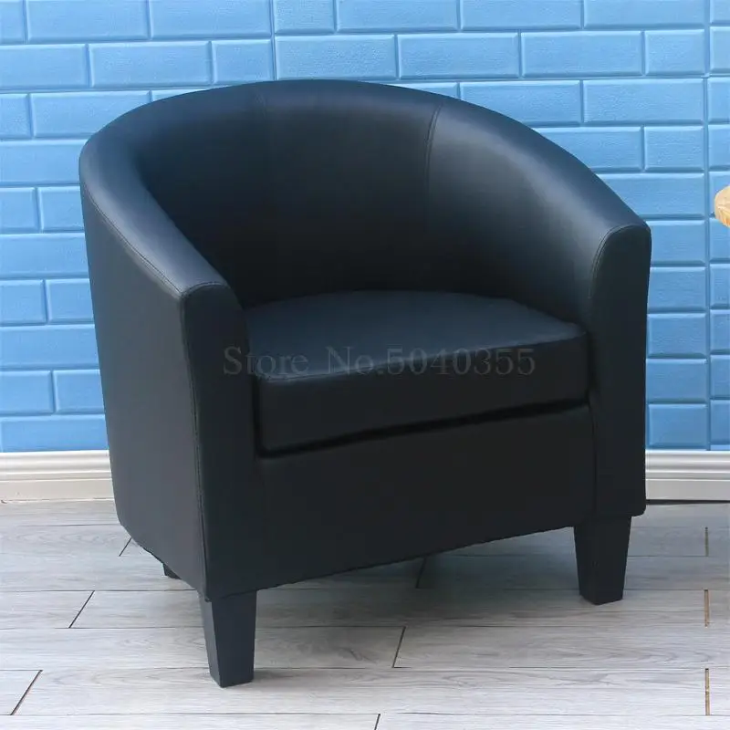 European fabric single sofa chair Internet cafe coffee small sofa hotel room study computer chair