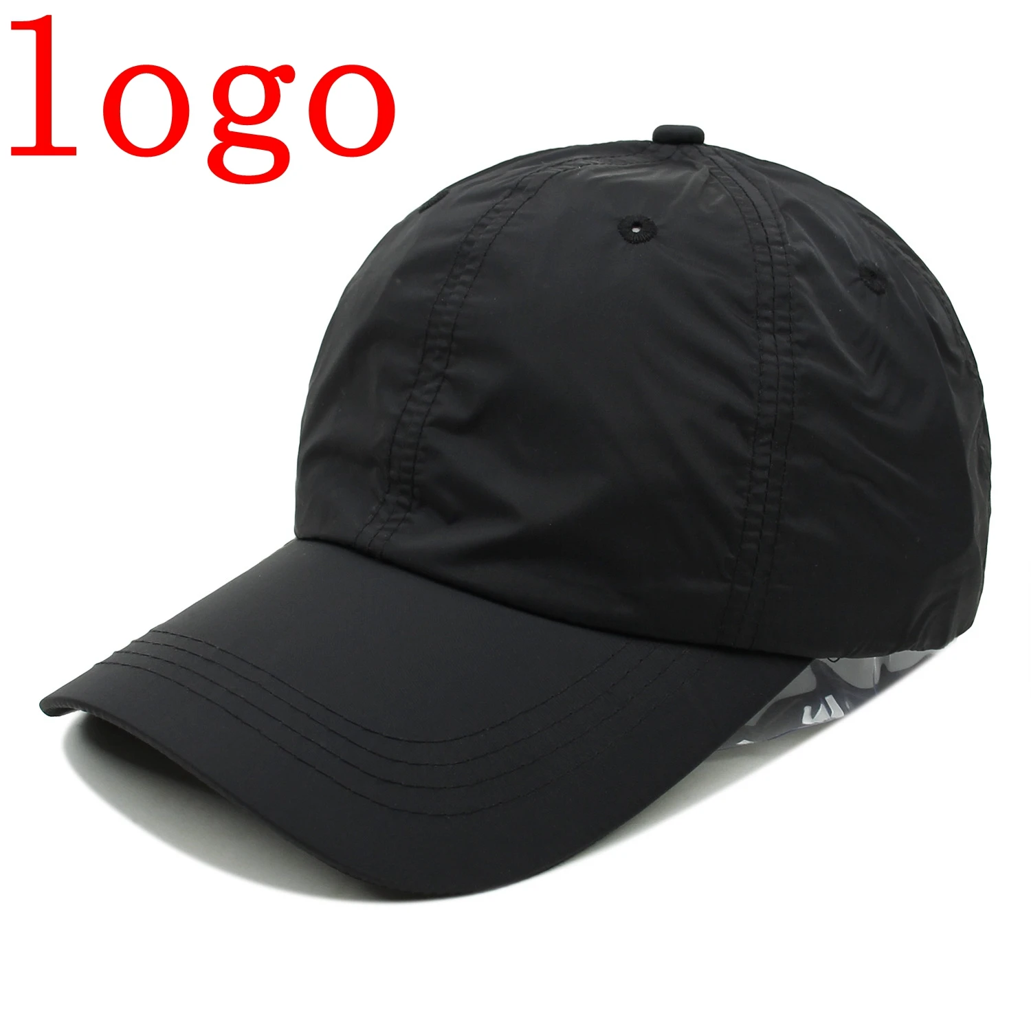 Casquette baseball brodée séchage rapide pêche - Personnalisable logo protection solaire unisexe snapback