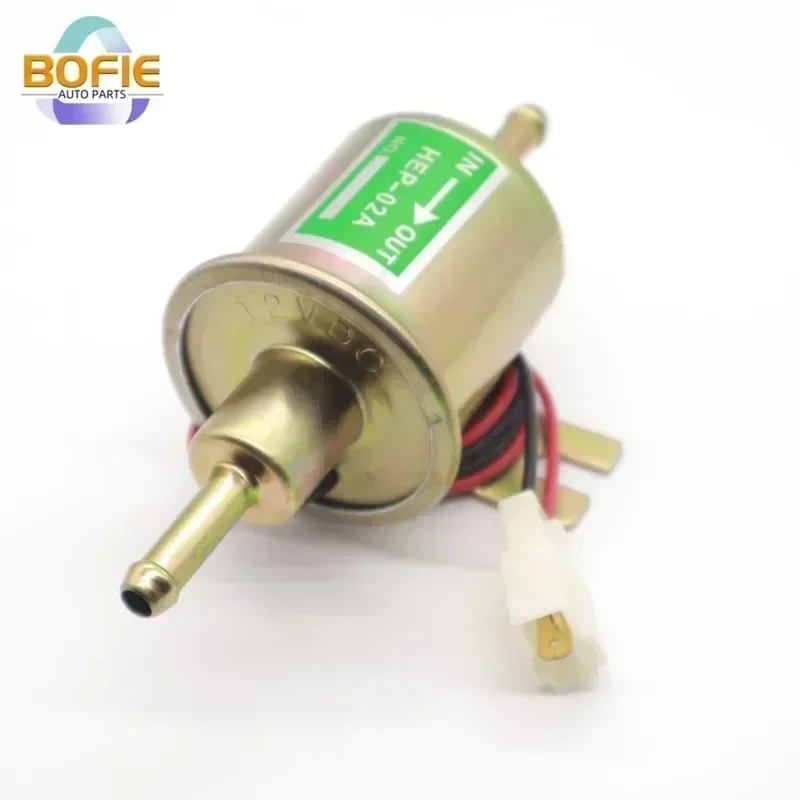 Fuel Pump 12V Electric Universal Fuel Pump HEP-02A Low Pressure Gas Diesel 2.5-4psi for Car Carburetor Motorcycle Car Modification
