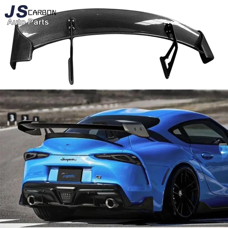 

For Toyota Supra A90 A91 MK5 2019+ A Style Carbon Fiber Material Rear Trunk Spoiler Wings FRP Car Styling Upgrade body kit