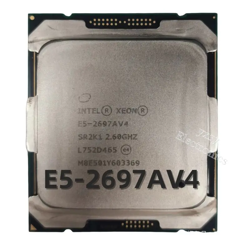 E5 2697AV4 오리지널 인텔 제온 E5 2697AV4 LGA2011 3 프로세서, 2.60GHZ, 16 코어, 40MB ...