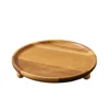 Multipurpose Retro Kitchen Serving Tray Portable Solid Wood Serving Platter Reusable Decorative Tea Coffee Plate Photo Props 5