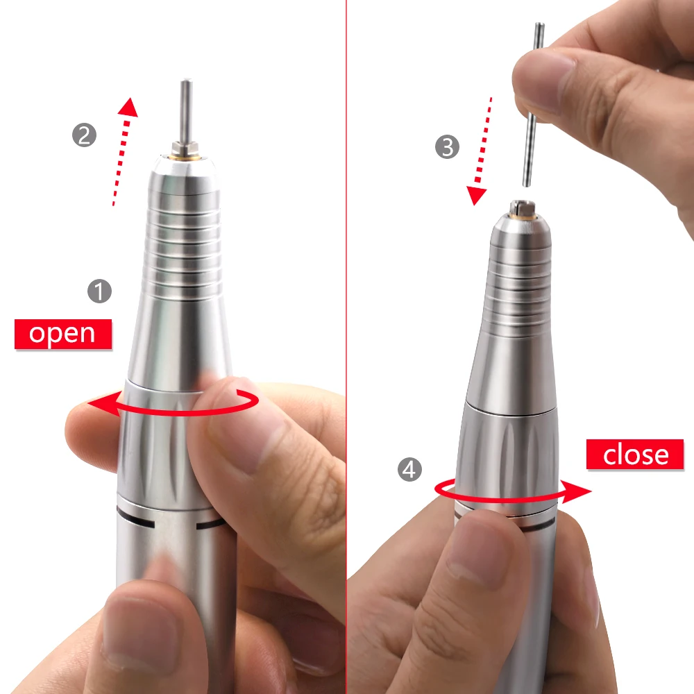 35000RPM DC 3 & 5 PIN Electric Nail Drill Pen Handle File Polish Grind Machine Handpiece Manicure Tool Nail Drill Accessories 4