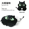 2025 New Cartoon Black Cat Series Neck Pillow with Hood Set Office Neck Pillow Transformable Travel Pillow Lunch Break Pillow 3