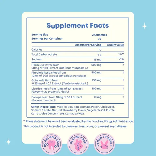 Mood Snacks - Kids Saffron Gummies, Natural Berries Supplements Offer Mood Support and Calms Temper Tantrums, Sugar Free Gummies - Image 4