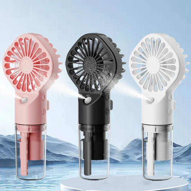 Ventilateur portable à pulvérisation d'eau, mini-ventilateur pour dortoir d'étudiant, fournitures d'été, outils de refroidissement, petit ventilateur d'extérieur, 1 pièce 1