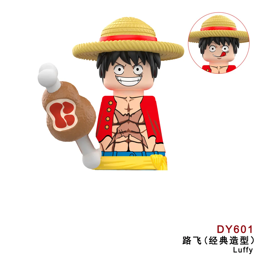 Japanese Anime One Piece Series Building Blocks Doll Nika Luffy Boa Hancock Action Figures Home Decorations Kids Holiday Gifts