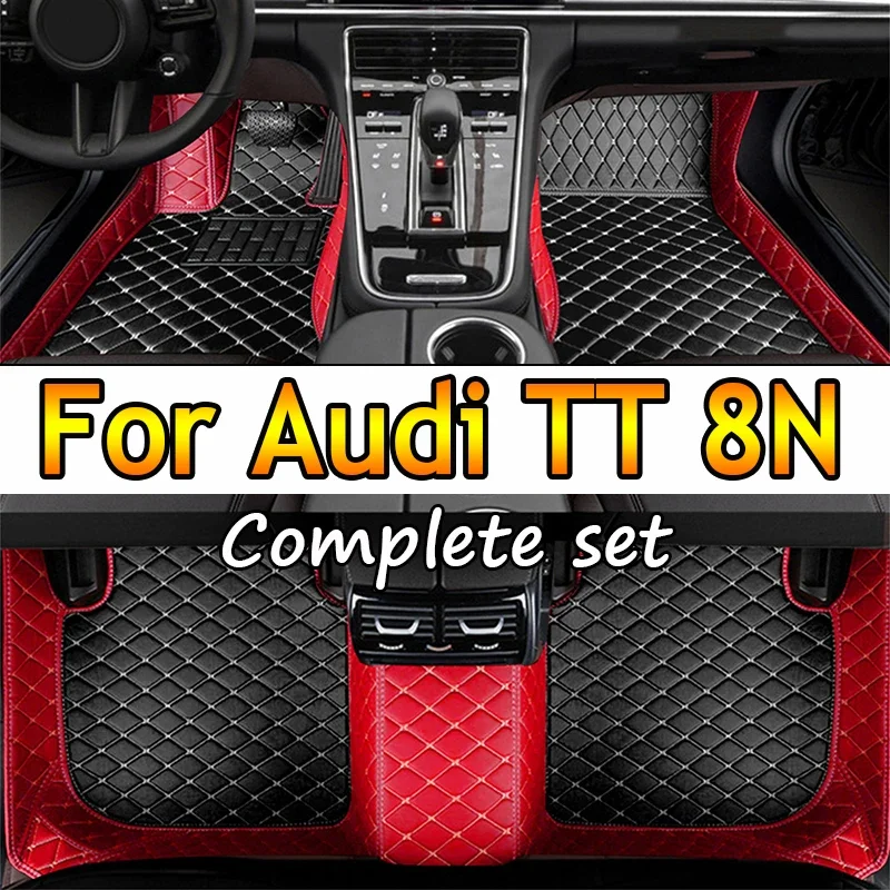 

Car Floor Mats For Audi TT 8N MK1 1998~2006 Protective Carpets Auto Rugs Luxury Leather Mat Durable Pad Set Car Accessories 2005