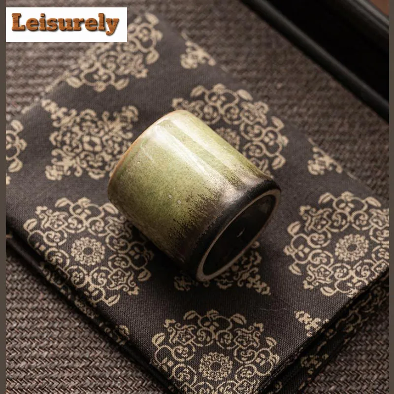 Starry Sky Jade Green Ceramic Teapot Cover Holder Elegant Cover Bracket Cover Frame Zisha Pot Lid Shelf Kung Fu Tea Teaset Gift