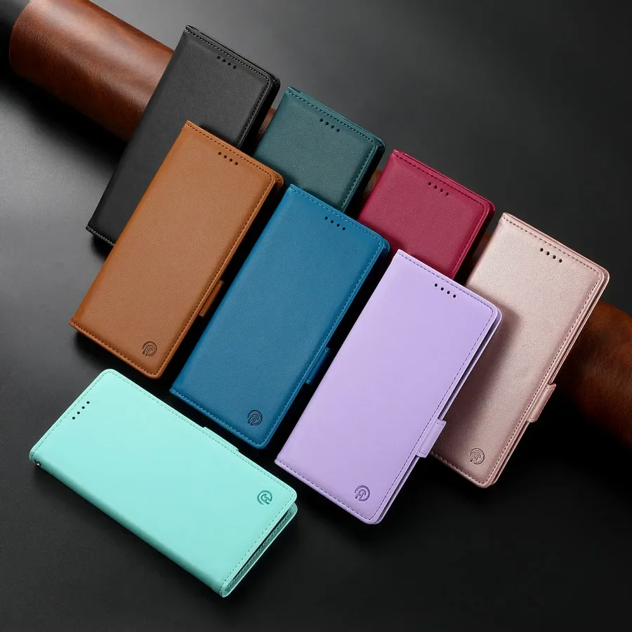 Luxurious 360° Protective Leather Flip Wallet Case