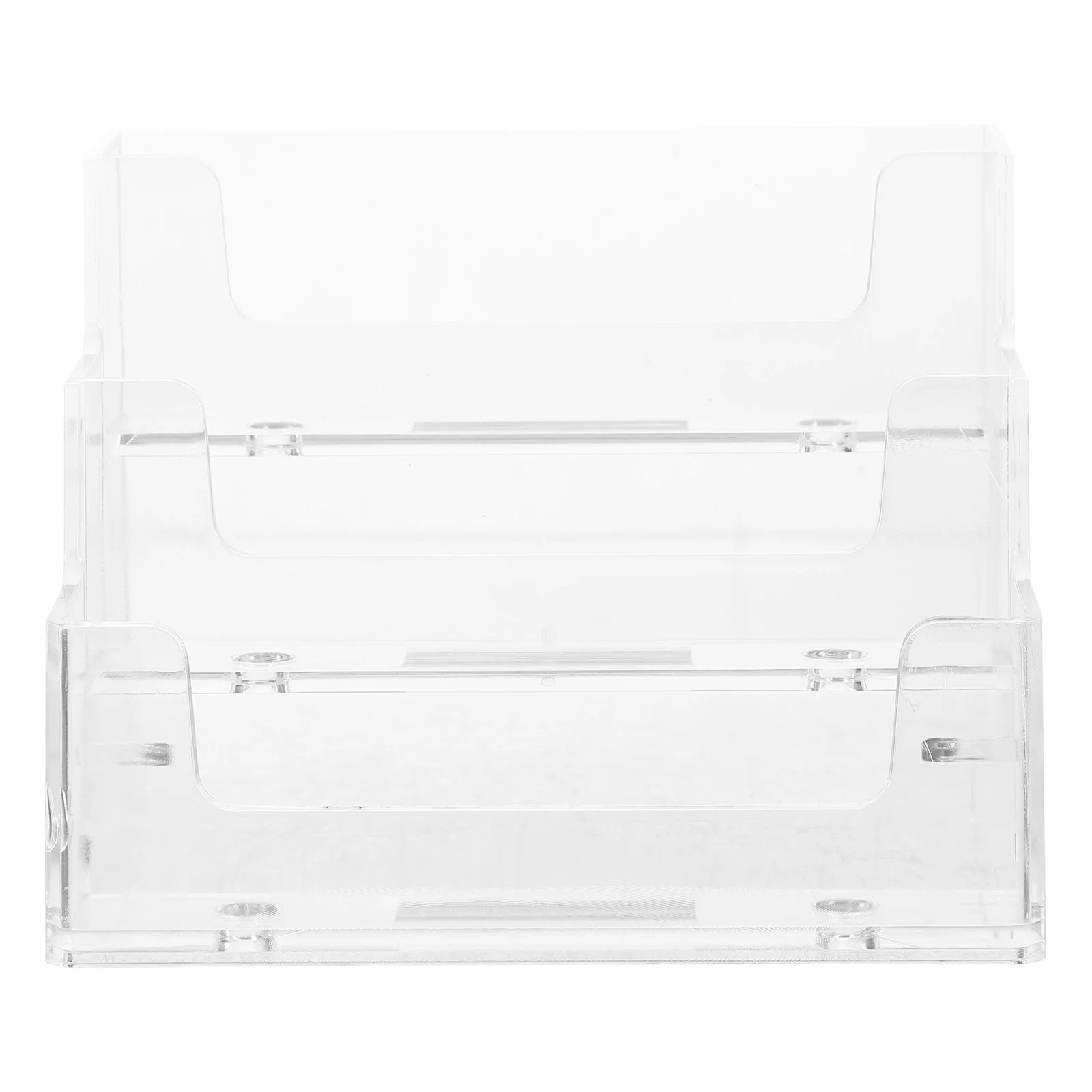 

Multi-layer Business Card Box Holder Display Organizer for Desk Storage Rack Stand Office