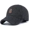 Men Autumn Winter Hat Outdoor Thick Warm Adjustable Earmuffs Baseball Cap 2
