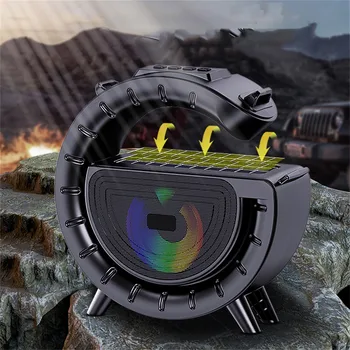 Solar Powered Speaker Flashlight Player Outdoor Convenient Wireless Card Insertion Sound System Desktop G Speaker 5