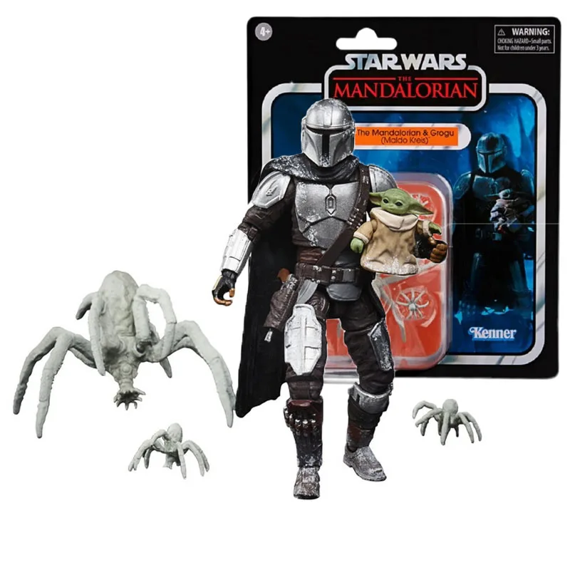 

Hasbro Original Star Wars The Mandolorian Grogu Anime Action Figures Toys for Boys Girls Kids Gifts Collectible Model Ornaments