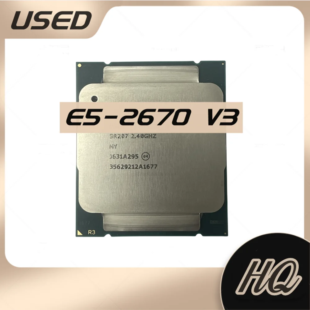 Cpu Xeon Versão Oficial E52670v3 Sr1xs X99 230 Ghz 30m 12 Núcleos e5 2670 v3 Lga20113 e5 2670v3