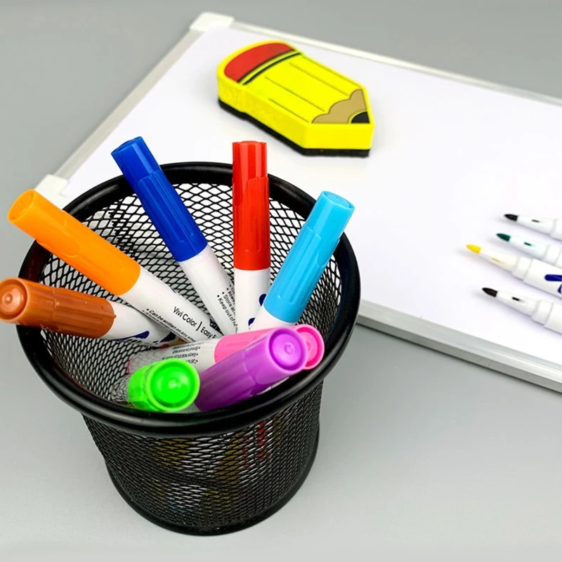 12 farben Whiteboard Marker Löschbaren Bunte Marker Stifte Flüssige Kreide Kugelschreiber für Schule Büro Whiteboard Tafel – Detail 2