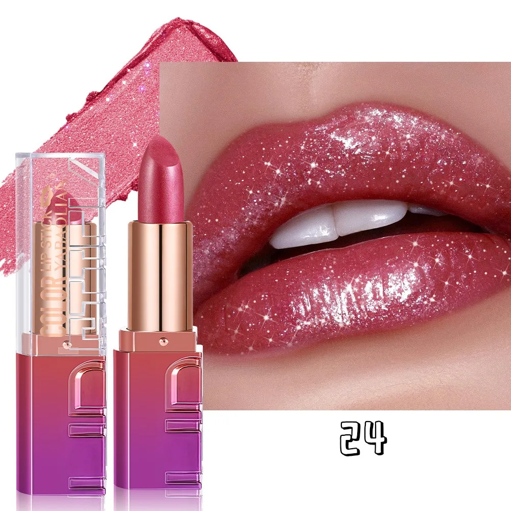 Schimmernder Perlglanz Lippenstift Mit Goldpartikeln Metallic_voghion.com