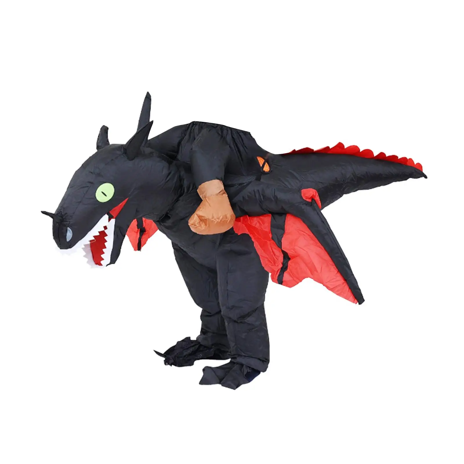 Inflatable Halloween Dragon Costume Dress up Suit with Air Blower Outfit for Festival Stage Performance Party Carnival Holiday Inflatable Halloween Dragon Costume Dress up Suit with Air Blower Outfit for Festival Stage Performance Party Carnival Holiday