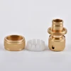 Brass Hose Quick Connector Fitting 1/2'' 5/8" 3/4'' 1''  Copper Thread Tap Coupling Garden Watering Gun Adapter 6