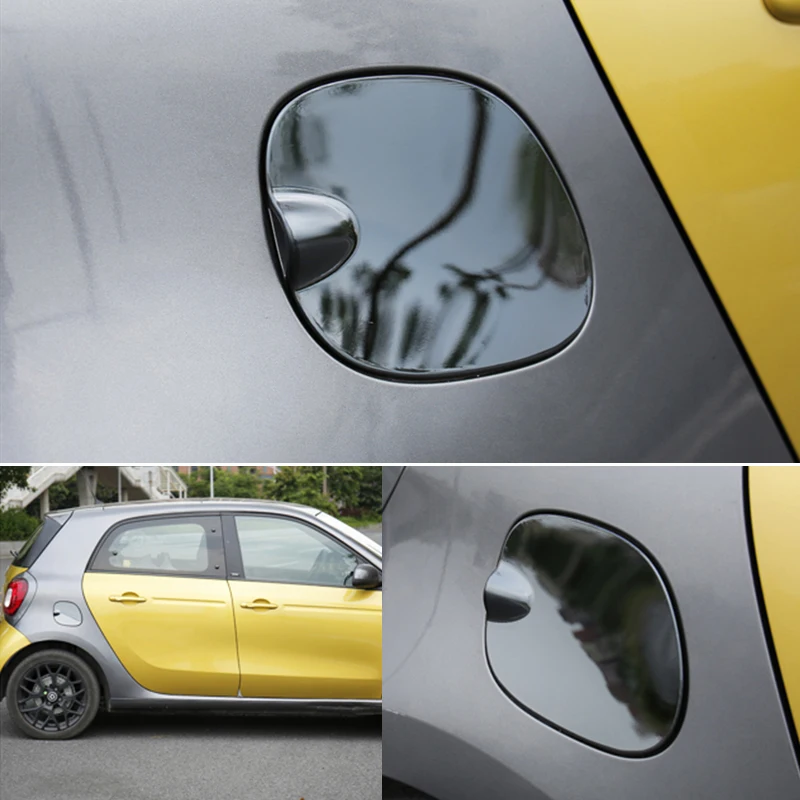 

For New Smart fortwo forfour 2019 453 Accessories Car Fuel Tank Cap Sticker Stainless Steel Cover Protector Shell Exterior Decor