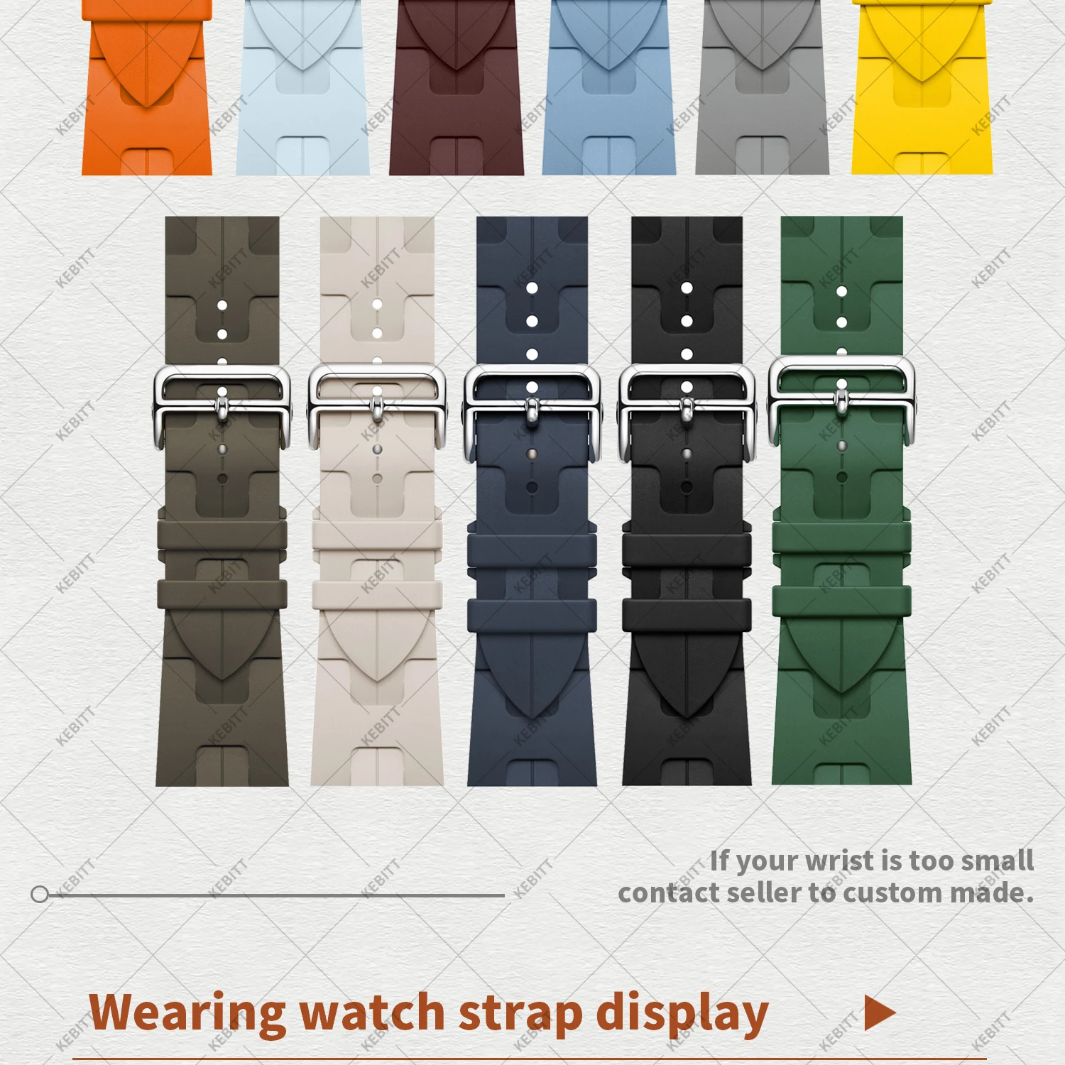 2026 Kilim Armband für Apple Watch Series 12 11 10 Ultra 4 3 2 SE 3 mit Faltschließe, Iwatch 46 42 41 45mm 49MM Fluoroelastomer-Band – Detail 13