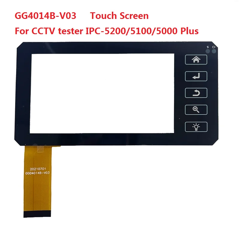 Touch Screen para Cctv Tester Gg04014b-v03 Ipc5000 Plus Ipc-5100 Plus Ipc-5200 Plus Digitalizador