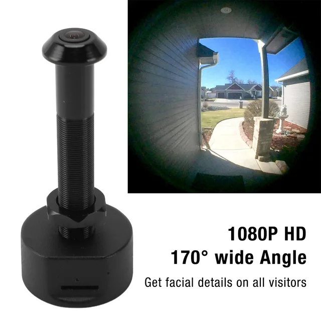Wifi Peephole Camera 1080P HD Mobile Detection 150° Wide Angle Lens Door Viewer with APP for Home Security Door Peephole Camera 6