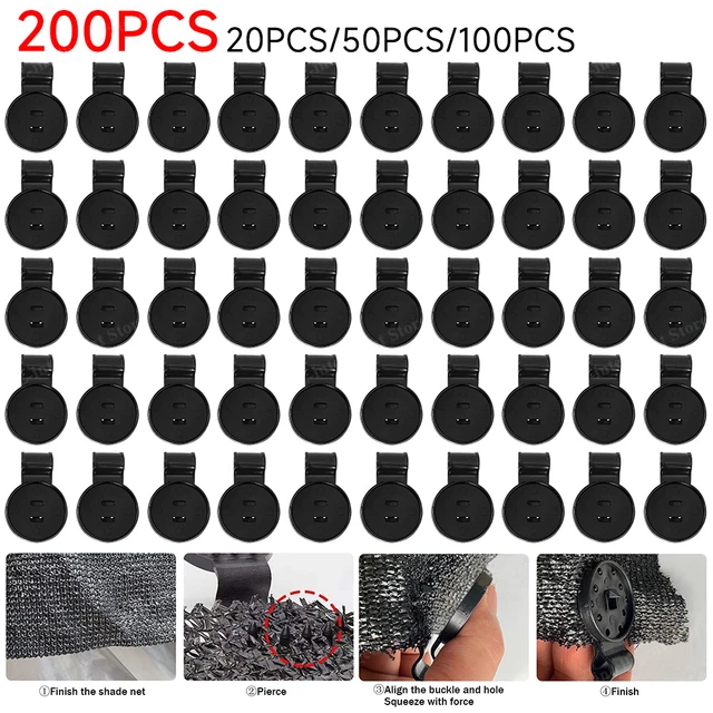 20-200Db Napsütéses Nettó Klip Kerti Sátor Üvegházhatású Ruhák Rögzítse