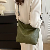 Wide Geometric Strap Shoulder Bag Large Capacity Crossbody Bags For Women,Retro Pu Leather Women’s Bag For Shopping Travel
