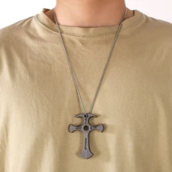 Tactical Defense Cross Pendant - Stylish and Unique Self - Defense Accessory, Exquisite Gift (Accessory chain)