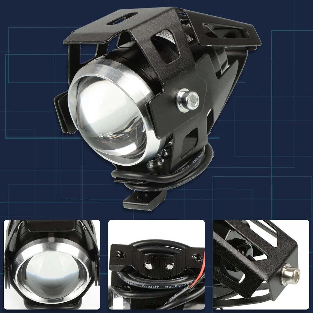 Universal Motorcycle LED Light U5 12V Auxiliary Lamp Driving headlight DRL Fog Light For BMW R1200RT S1000R F800GT Accessories Universal Motorcycle LED Light U5 12V Auxiliary Lamp Driving headlight DRL Fog Light For BMW R1200RT S1000R F800GT Accessories