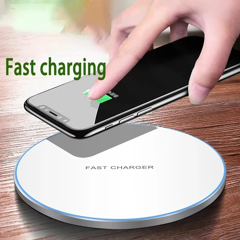 Sleek Wireless Charger Pad Stand with Fast Charging Capability