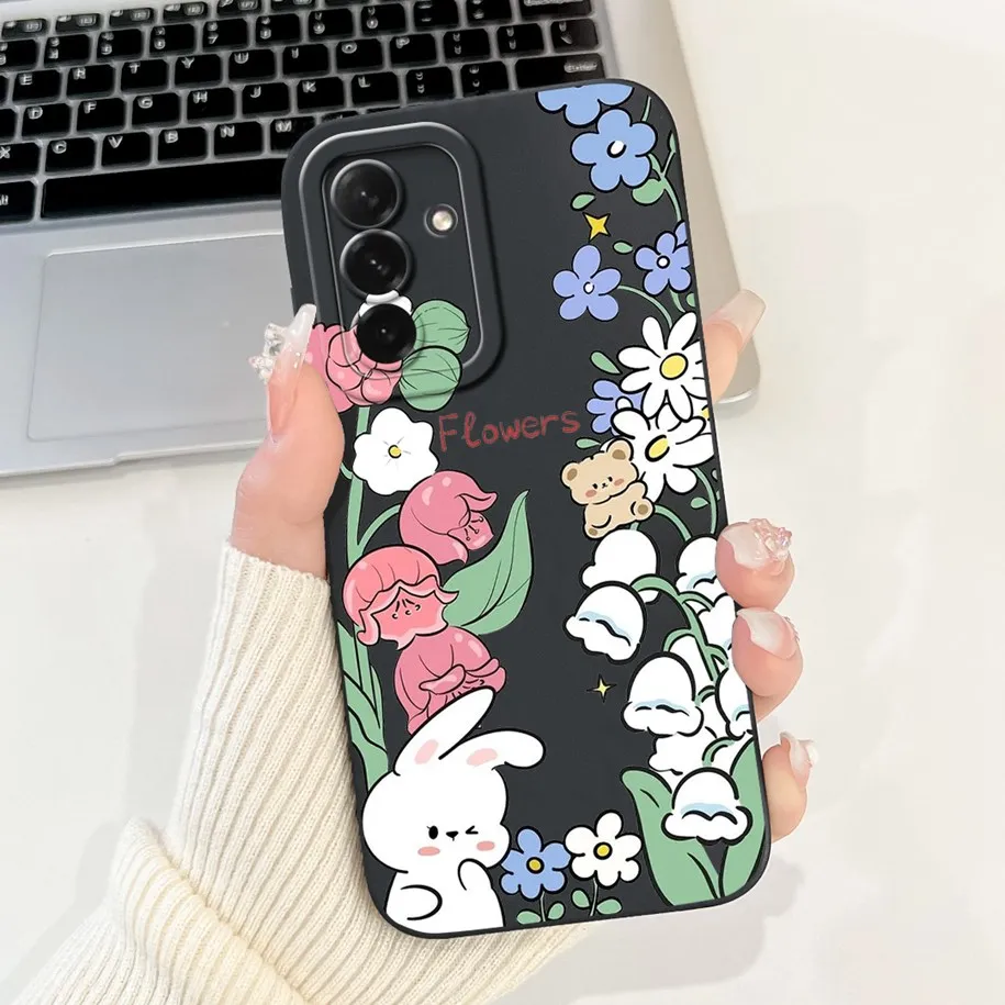 Floral Shockproof Soft Bumper Phone Case - Flower Design Cover