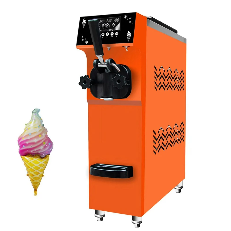 

Ice Cream Maker Commercial High Expansion Rate Mini With Stainless Steel Soft Ice Cream Machine 110V 220V