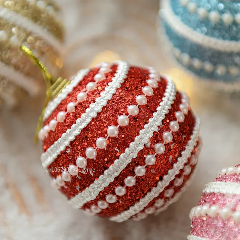 1PCS Christmas Tree Decor Hanging Balls Sequined Shiny Ball Pendant Christmas Tree Home Party Hanging Decorations New Year 2026