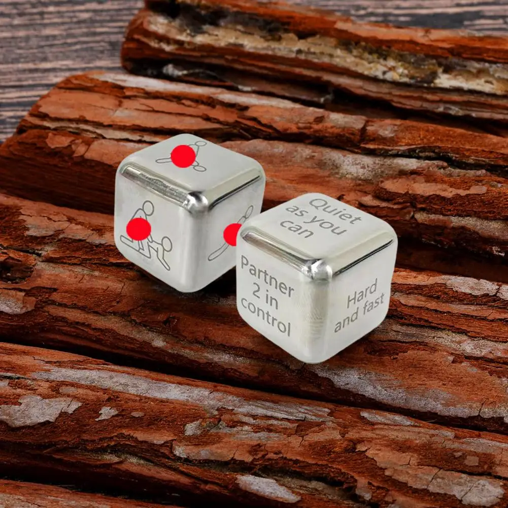 Game Dice Intimate Game for Couples Metal Dice Romantic Date Night Decision Game for Couples Fun Activity Toy Valentine's Day