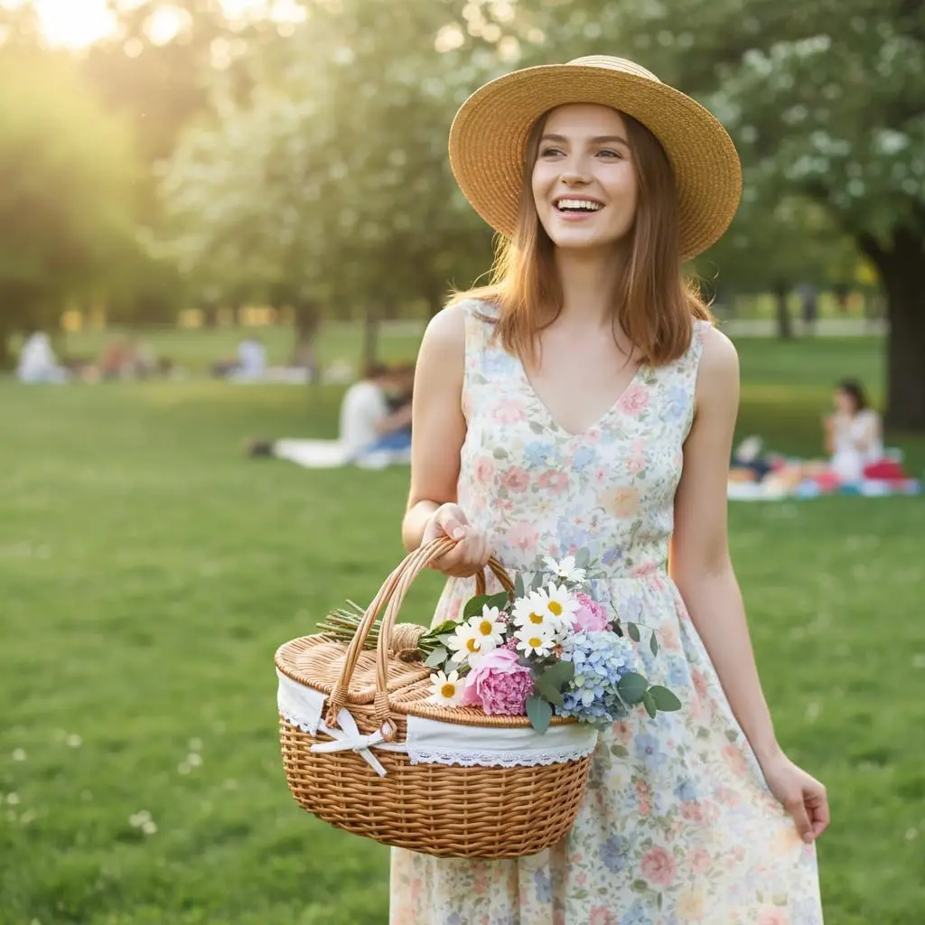 Woven Storage Basket with Lid 5