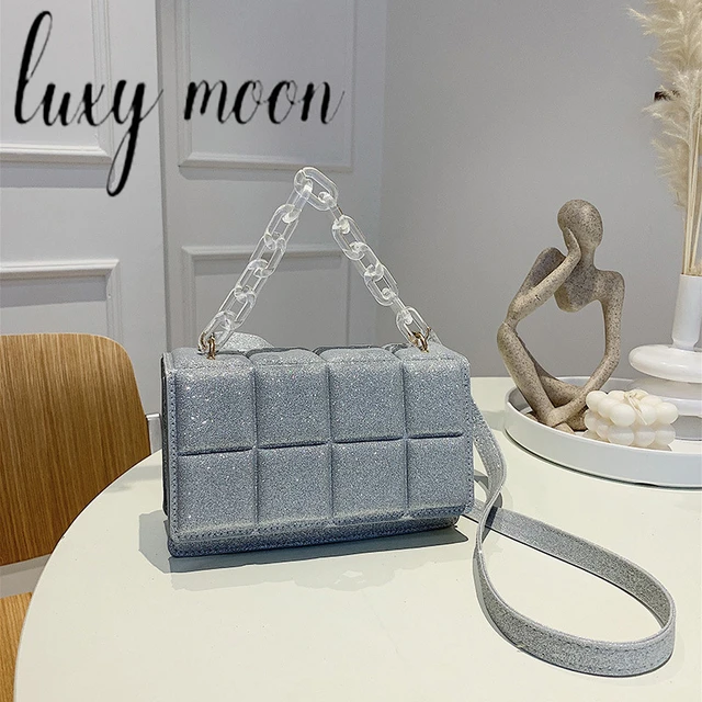 Luxy Moon Sequin Women's Bag Ladies Fashion Handbags 2023 New Square Shape Silver  Clutches Purses Z625 - AliExpress