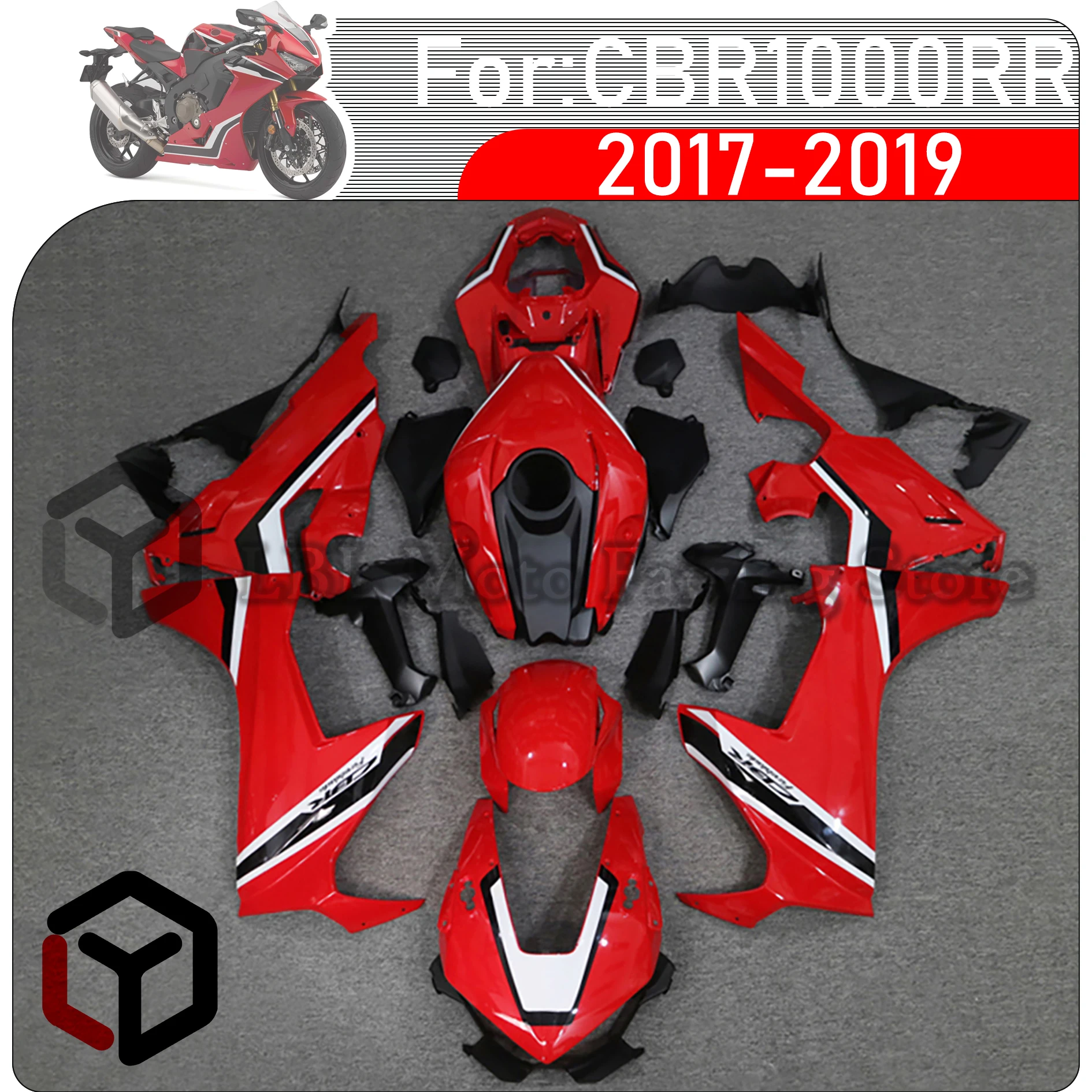 

Для HONDA CBR1000RR CBR1000 RR 2017-2019 ABS Мотоциклетный полный комплект обтекателей Подходит для HONDA CBR1000 rr 2017-2019 Обтекатели кузова