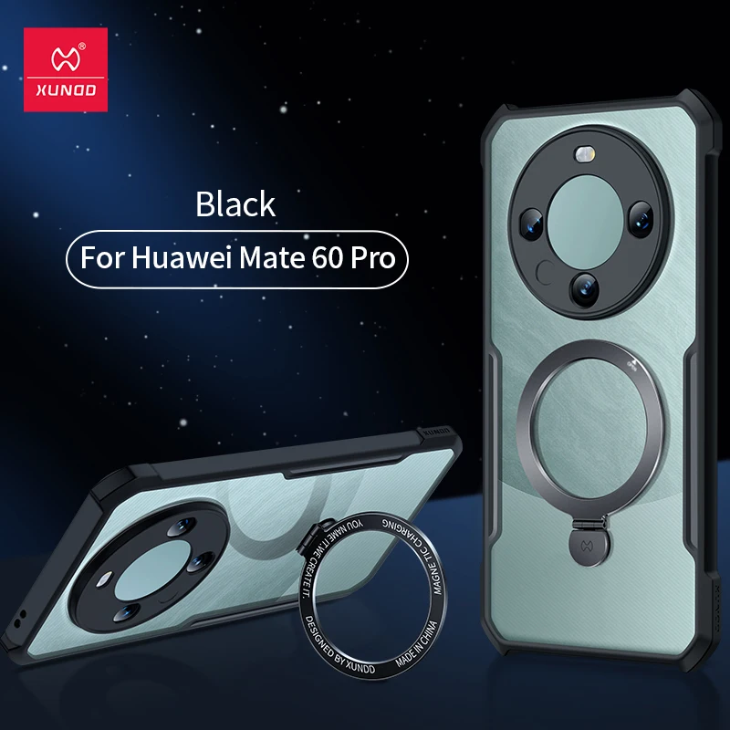 Xundd Magnetic Case For Huawei Mate 60 Pro Case Strong&Stable Magnet Effect Holder Multi-layer Lens Protection