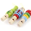 Cute Mini Animal Pirate Shape Wooden Whistle Music Toy Jewelry Pendant Early Education Teaching Aids Children's Holiday Gift 1