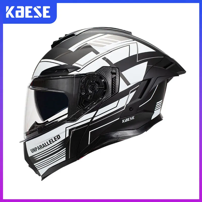 

Flip Up Helmet Dual Lens Full Face Motorcycle Helmets Motocross Cafe Racer Racing Modular Helmet Cascos Para Moto DOT Approved